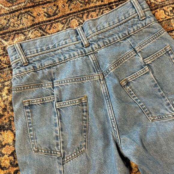 Zara Two Tone Straight Leg Jeans - Picture 5 of 6